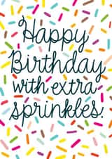 extra sprinkles Birthday Card 14942 created by Paper Wishes Co