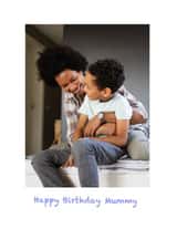 Personalised Birthday Photo Card created by thortful Designs - mummy simple Birthday Personalised Photo Card 18535