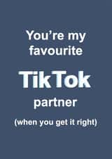 favourite tiktok Birthday Card 16336 created by Mo&Co