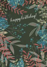 birthday foliage Card 23082 created by Megan Higgins