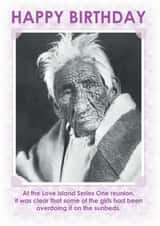 Love Island Birthday Card 15656 created by Kelly Hunt Designs