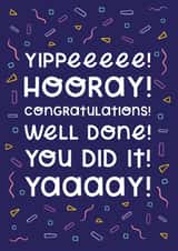 You did it celebration card created by Joanne Hawker