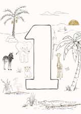 FIRST BIRTHDAY first birthday Card 33334 created by AK Designs