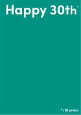 +10 years 40th birthday card created by spraoi