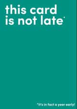 Funny Belated & Late Birthday Wishes Card for friends and family created by spraoi