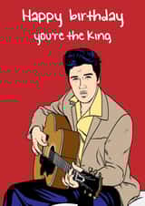 Elvis birthday greeting card created by Graham Sanders