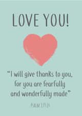 Love Christian Anniversary Card 16749 created by Christian Gift Store