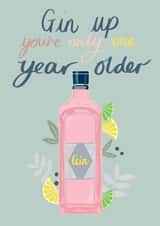 Gin bottle Birthday Card 18616 created by Tiffany Halls