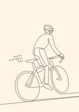 Cycling Bike Birthday Card 11646 created by The Sunday Cyclist