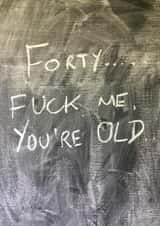 40 40th Birthday Card 15112 created by Hot Balloon Art