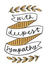 deepest sympathy Sympathy Card 14082 created by Violet and Alfie