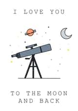 moon and back anniversary card Card 44140 created by Designed by Henry