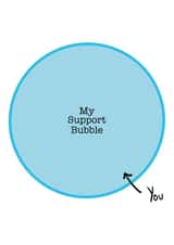 support bubble cv2020 Love & Friendship Card 44142 created by Designed by Henry