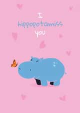 hippo hippopotamus Just because Card 17044 created by Kewl cards