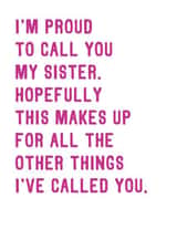 Funny Birthday Card For Sister - Cheeky Unique Card created by SixElevenCreations