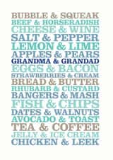 Grandma and grandad bacon and eggs Anniversary Card 13641 created by Rosie Robins