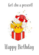 pikachu gameboy Birthday Card 41057 created by Chloe Page