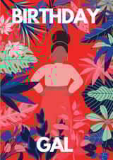 girl plants Birthday Card 19336 created by Nina Bombina