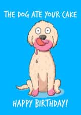 dog ate Birthday Card 17153 created by Leanneco.Studio
