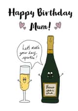 Make your day sparkle Mum birthday card created by Meg Makes It