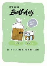 whiskey risky Birthday Card 19448 created by Leebee Designs