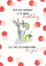 hip hip hooray celebrations Birthday Card 19449 created by Leebee Designs