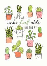 leaf unbelievable Birthday Card 19450 created by Leebee Designs