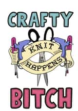 crafty bitch Birthday Card 14732 created by Love From Gem