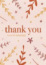 thanks you're amazing Thank You Card 19343 created by Earth to Emily Studio