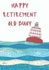 Happy Retirement old boy, nautical buoy card created by NaviStitch