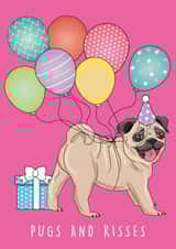 pug dog Birthday Card 17157 created by Jessica Hubbard