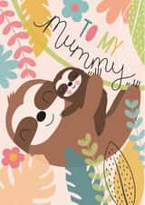 mummy mum Birthday Card 15813 created by Fox and Bird Studio