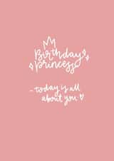 princess all about you Birthday Card 11060 created by The Posh Paper co.