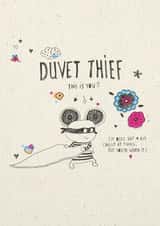 duvet thief love Anniversary Card 26017 created by Cathy Haworth