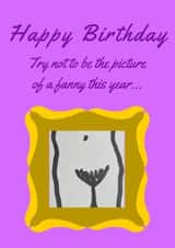 picture fanny Birthday Card 19502 created by Paw Prints