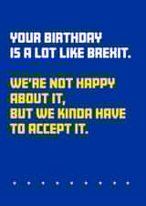brexit EU Birthday Card 19498 created by Fidler's Thoughts