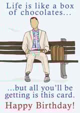 forest gump film Birthday Card 16881 created by LEORAS ATTIC