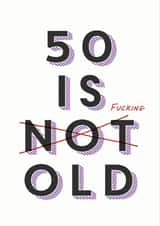 50 is old 50th birthday card created by Joyful Joyful