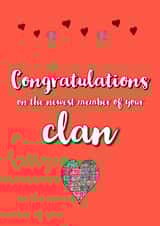 clan scottish New Baby Card 19503 created by Paw Prints