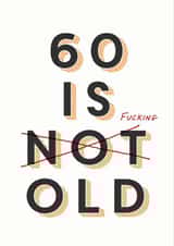 60 is old birthday card created by Joyful Joyful