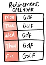 Funny Golf Lover Retirement Card created by Studio Yelle