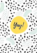 Yay congratulations card created by Bert & Co