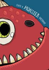 monster pun Birthday Card 19015 created by Mummy Bee