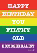 PRIDE Pride Card 43621 created by Pride Cards UK