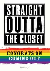 Coming Out Card 43622 created by Pride Cards UK