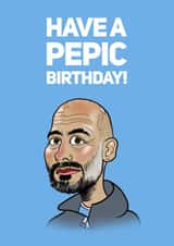 Man City Manchester City Birthday Card 18990 created by Elgo Designs