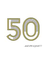 50 50th Birthday Card 19251 created by ifandwhenprints