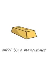 50th 50 Anniversary Card 19252 created by ifandwhenprints