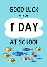 pun fish Good Luck Card 19522 created by @cottonfoxprints