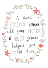 friend best friend Love & Friendship Card 19558 created by Rebecca Dyke